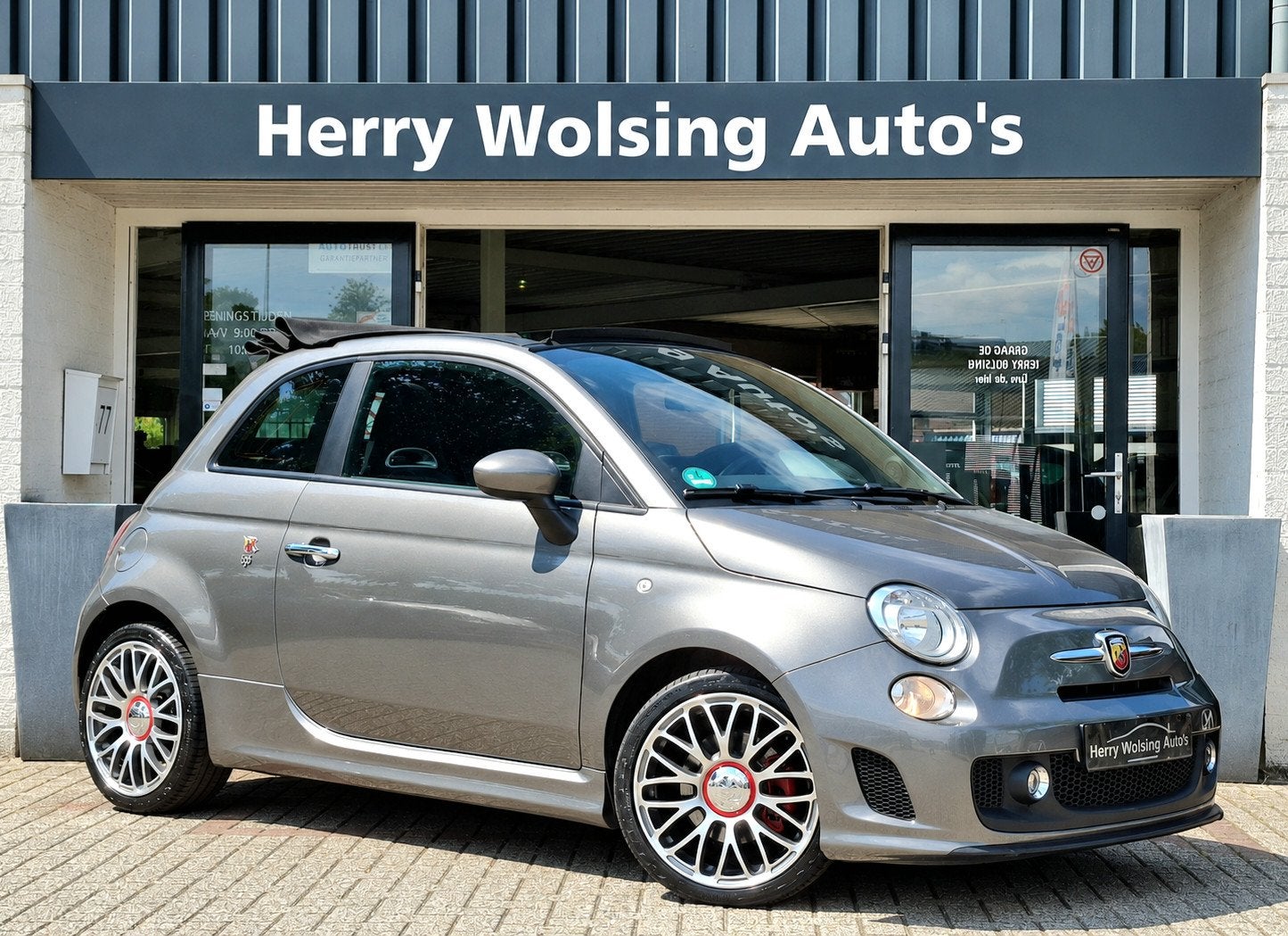 Fiat 500 C 1.4 T-Jet Abarth Cabrio Airco Pdc 135 Pk, Auto's, Voorwielaandrijving, Gebruikt, 4 cilinders, Cabriolet