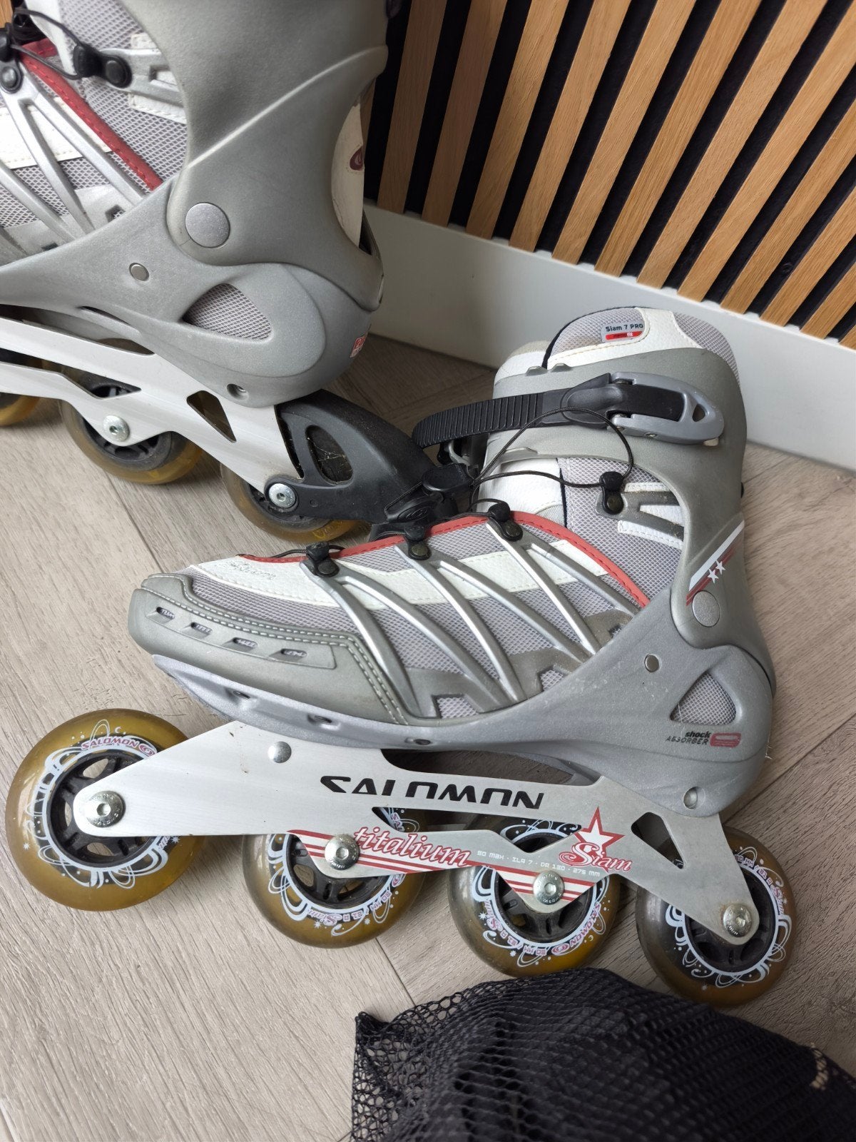 Salomon inline skates maat 42 2/3 met bescherming, Ophalen of Verzenden