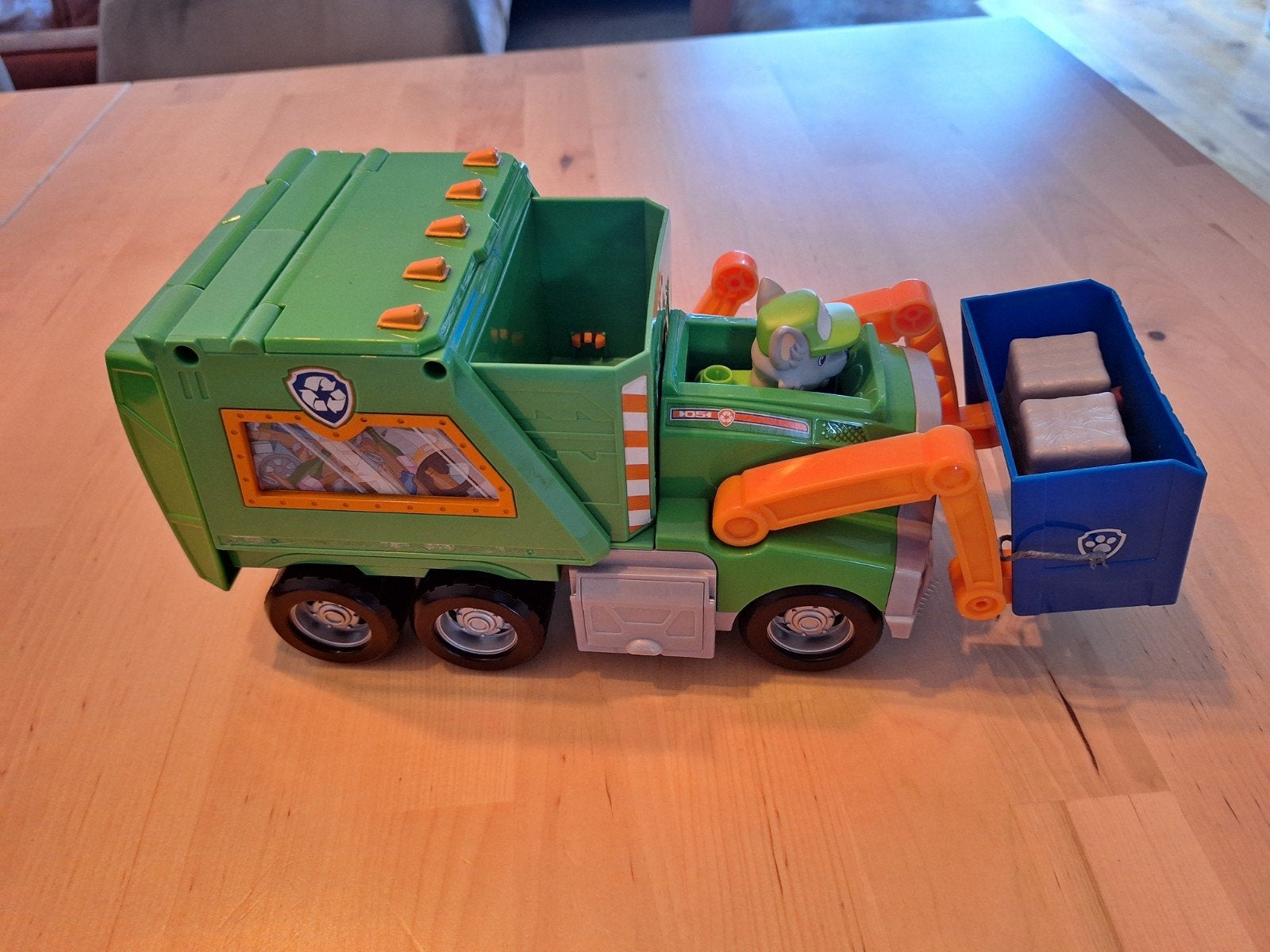 Paw Patrol Rocky's Recycling Truck Speelgoed, Ophalen, Zo goed als nieuw