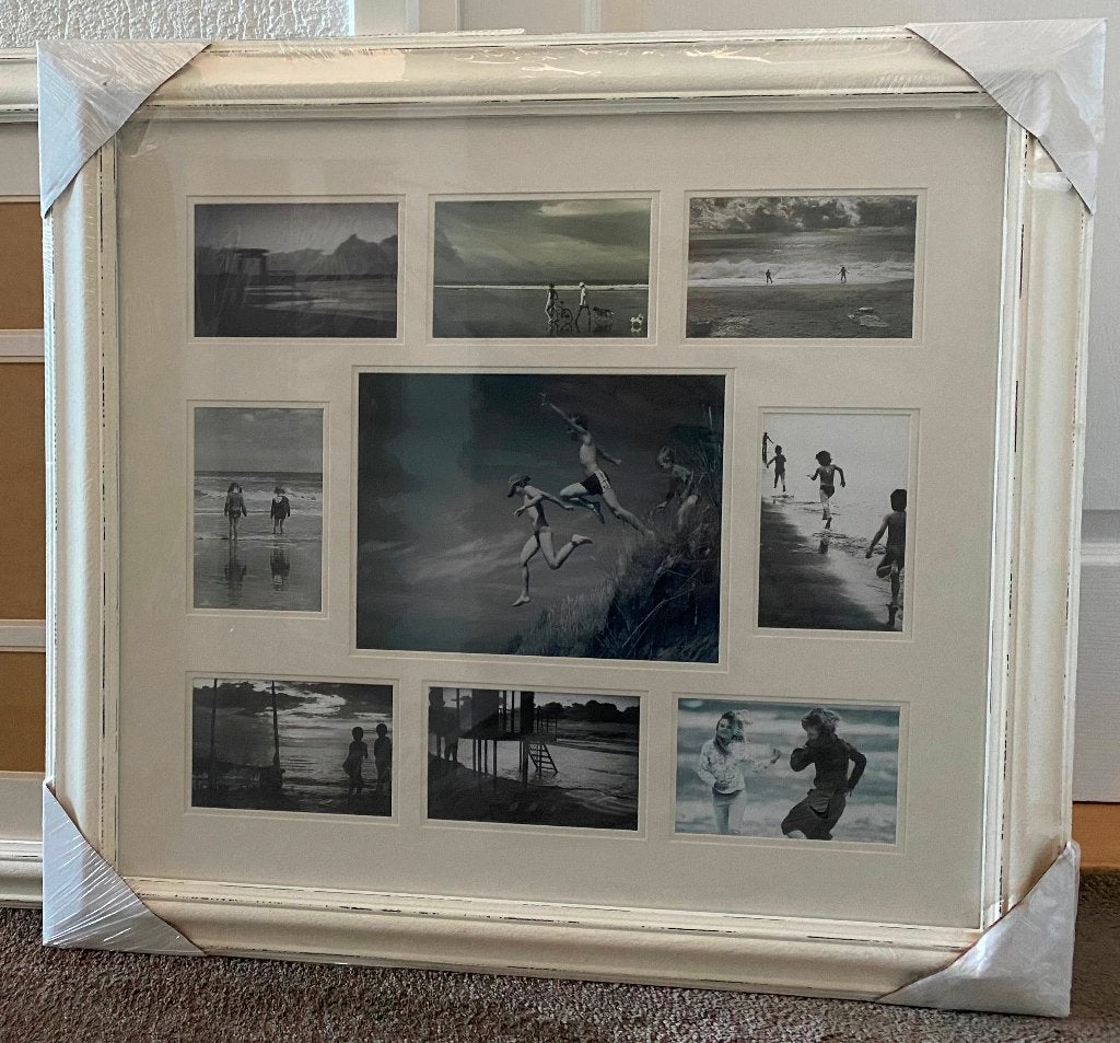 Groot Fotolijst NIEUW, Met passe-partout, Hout, Collagefotolijst, Nieuw
