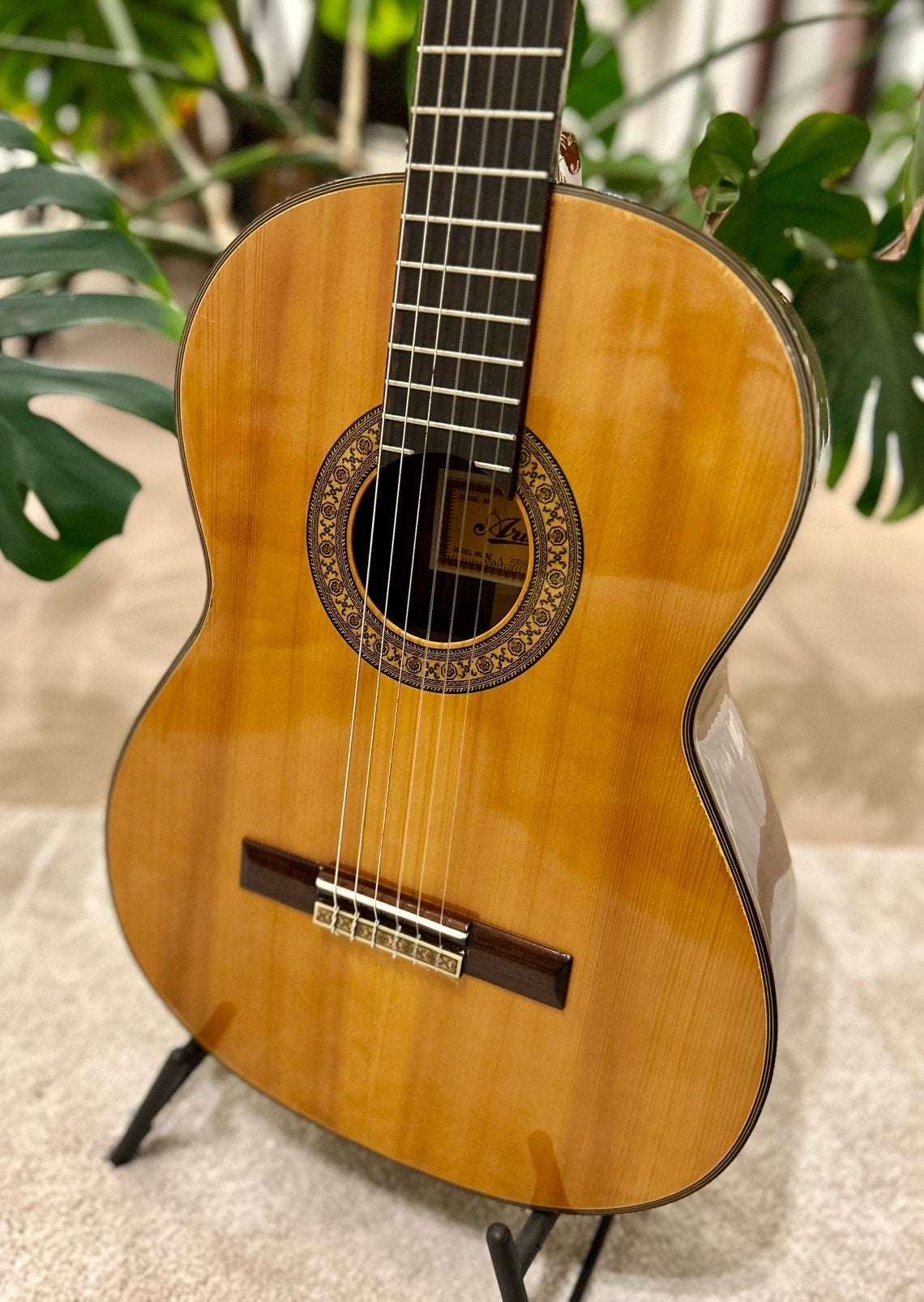 Aria A588 Klassieke gitaar inclusief koffer, Ophalen, Zo goed als nieuw, Klassieke of Spaanse gitaar