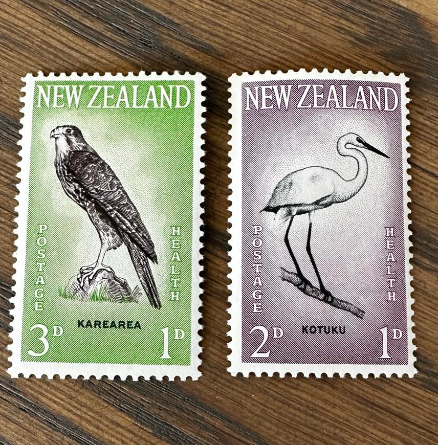 Nieuw-Zeeland 1961 Vogels - Ongebruikt roofvogels, Ophalen of Verzenden