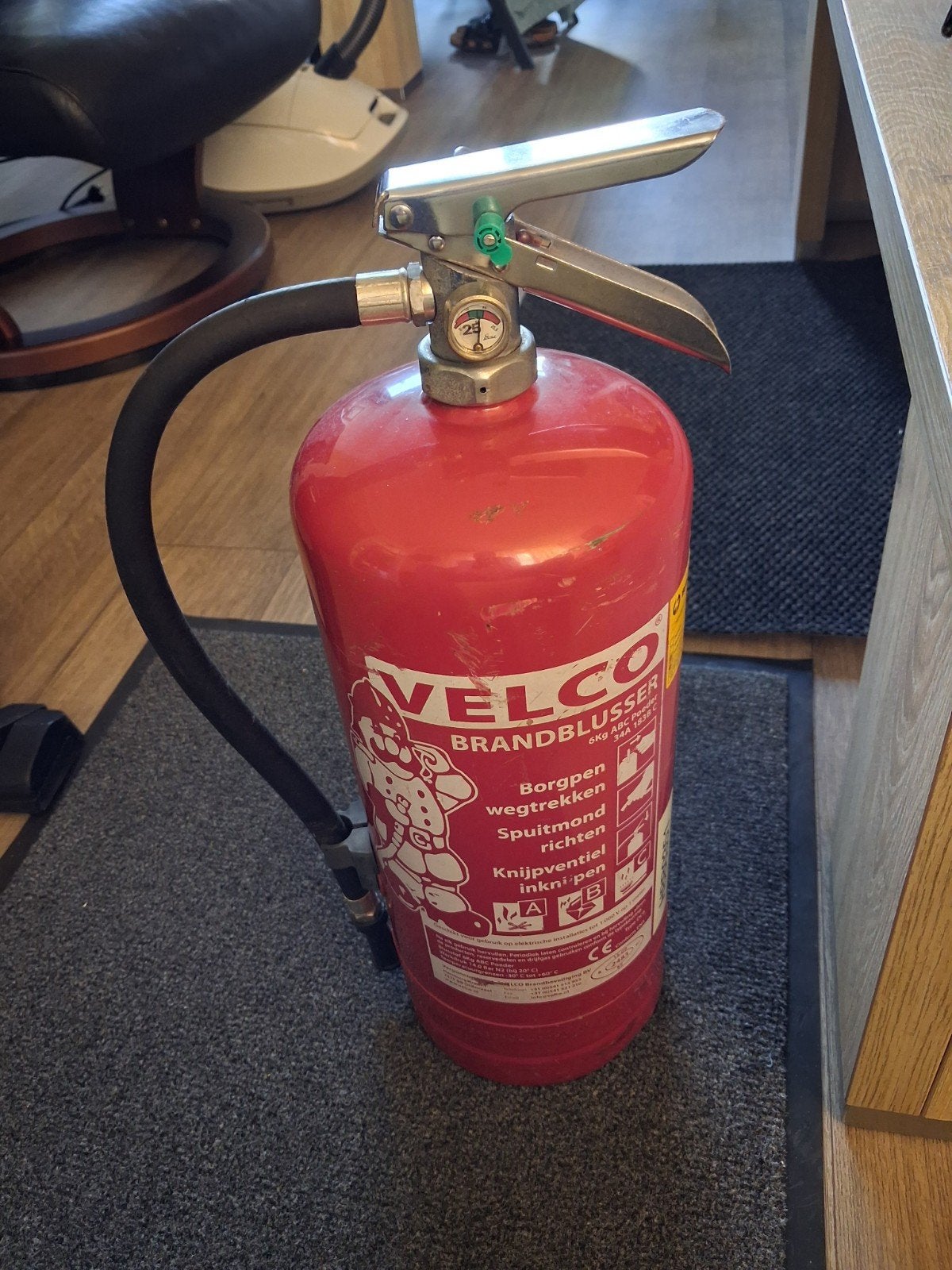 VELCO Brandblusser - 6kg ABC Poeder, Ophalen, Gebruikt