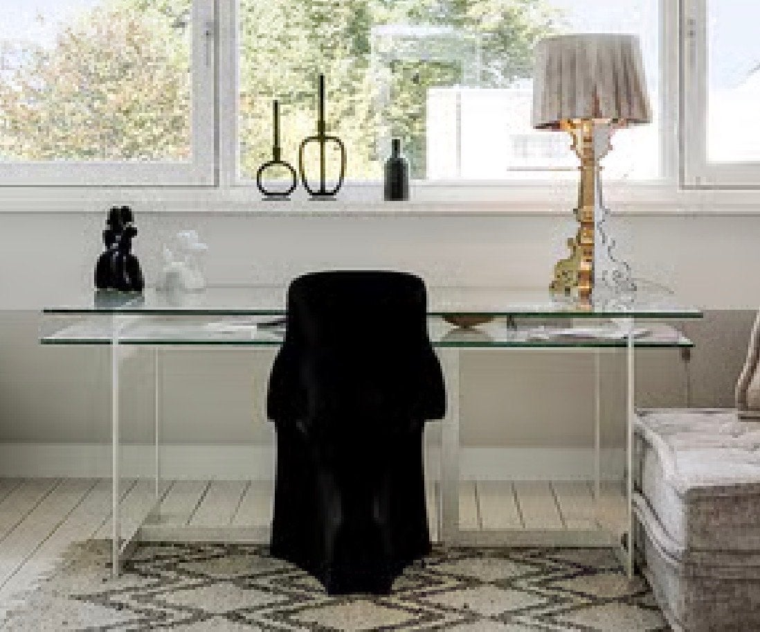 Cees Dam designmeubel van glas en staal, Ophalen, Gebruikt