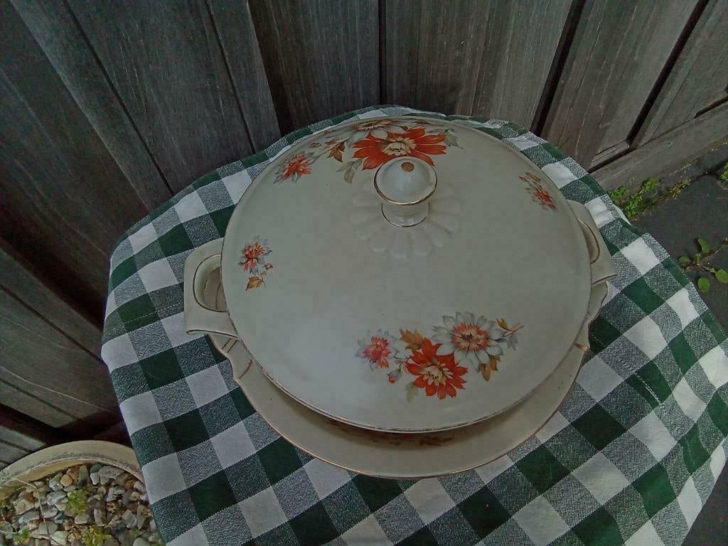 1 retro vintage dekschaal dek schaal, Antiek en Kunst, Ophalen