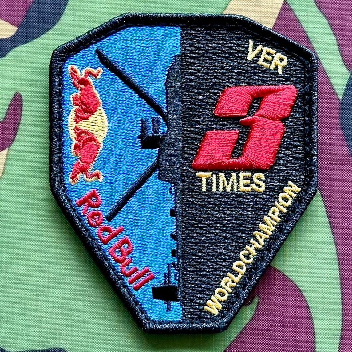 Patch RNLAF 301 SQN VER 3 Times F1 WC, Verzamelen, Militaria | Algemeen, Ophalen of Verzenden, Luchtmacht, Nederland, Embleem of Badge