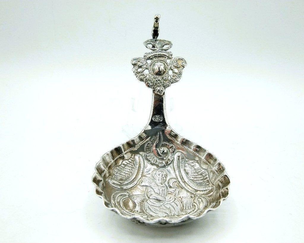 Zilveren roomlepel, R. Snoek, Leeuwarden, ca. 1780, Verzenden, Zilver