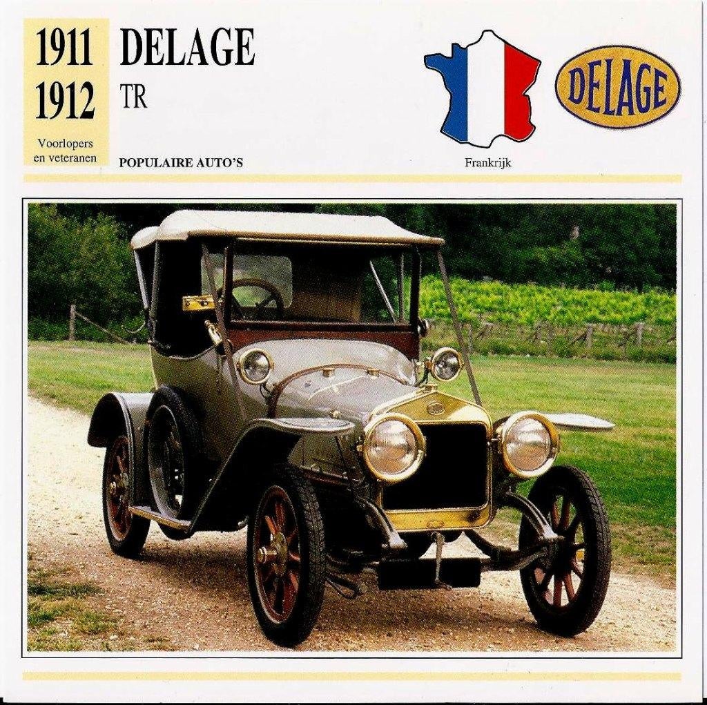 Ma12 autokaart delage tr 8, Ophalen of Verzenden, Zo goed als nieuw, Auto's