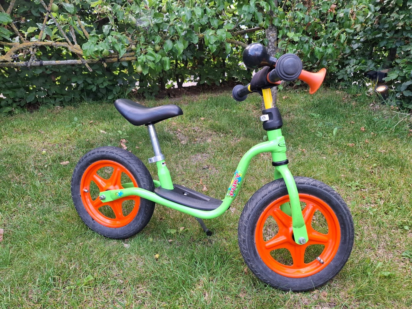 Puky Loopfiets Groen met Oranje Wielen, Ophalen, Gebruikt, Loopfiets