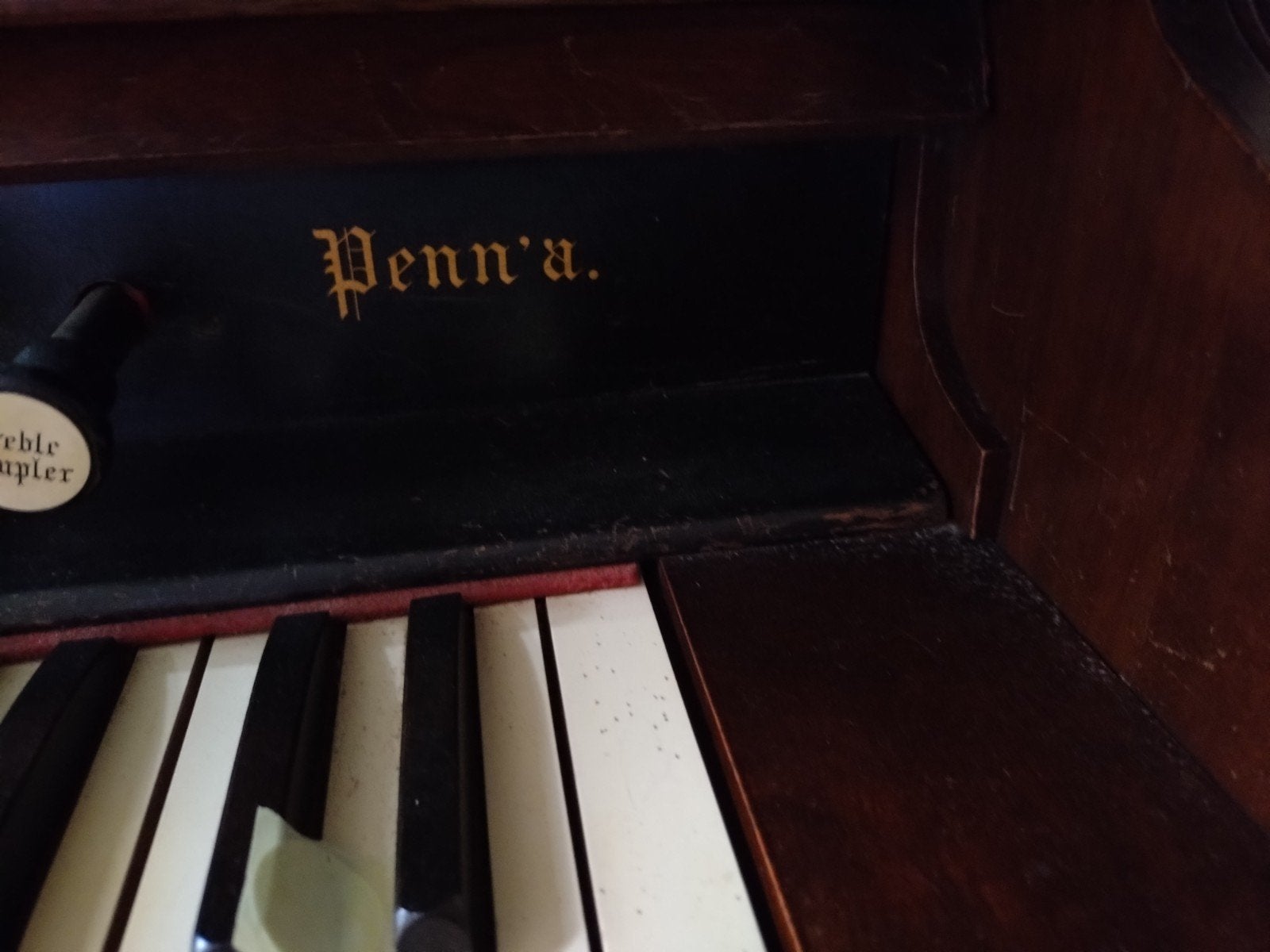 Antiek harmonium, Ophalen, Gebruikt, Bruin