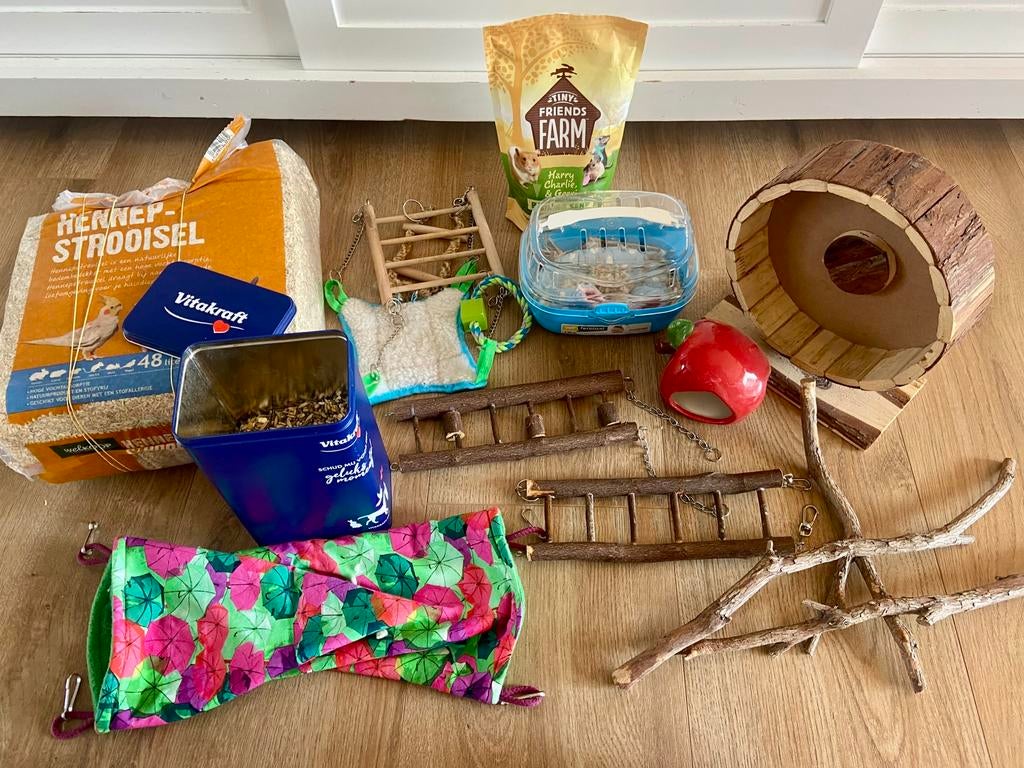 Hamster spulletjes, Dieren en Toebehoren, Knaagdieren en Konijnen | Toebehoren, Ophalen, Zo goed als nieuw, Loopwiel of Rad
