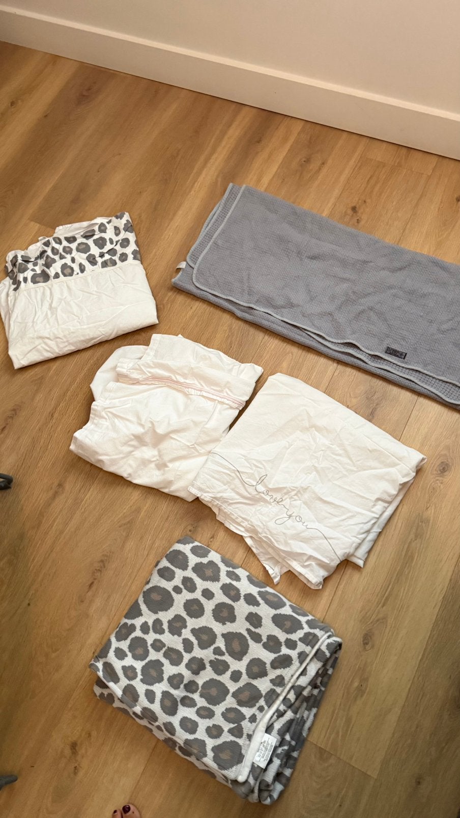 Ledikant lakens en dekens, Ophalen of Verzenden, Zo goed als nieuw, 100 cm of meer, Deken