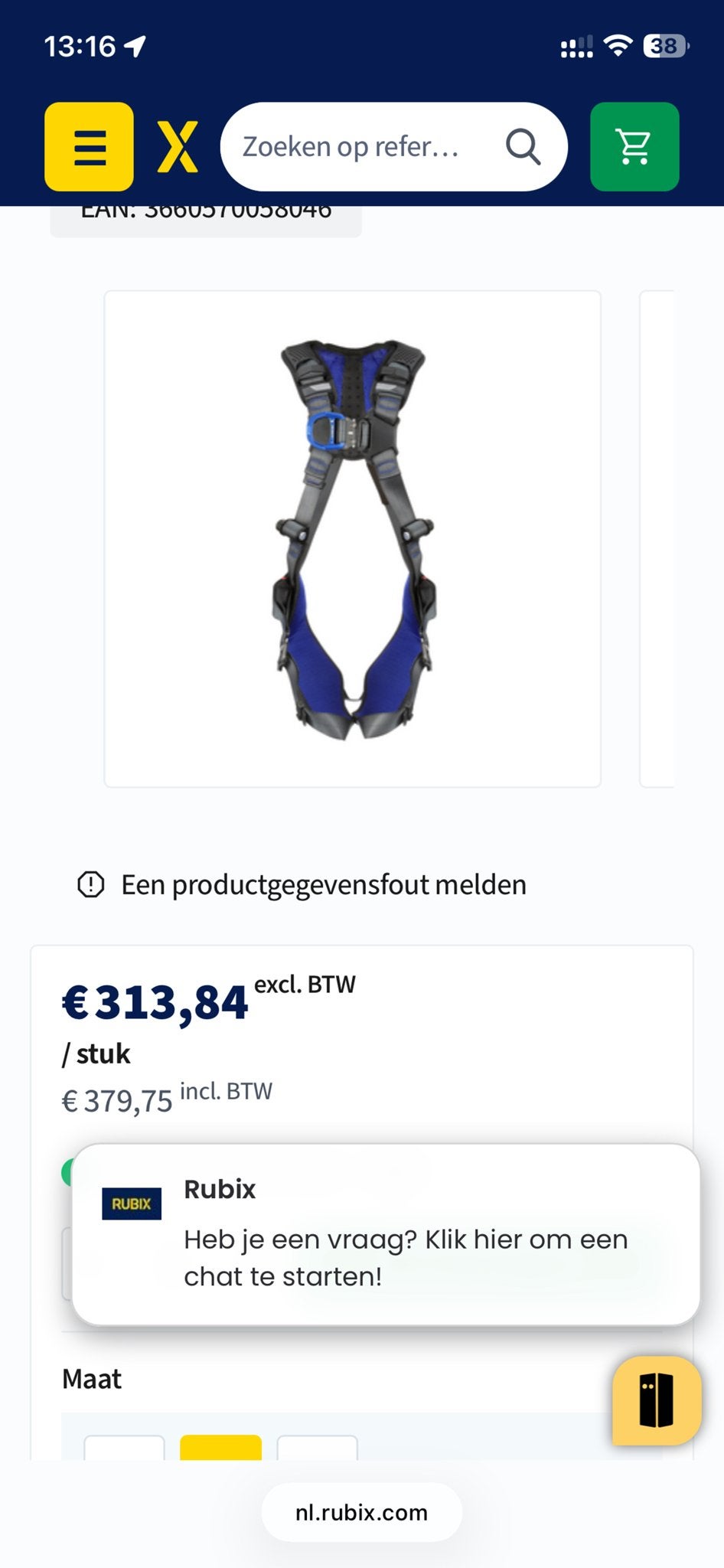 3M DBI-SALA ExoFit XE200 Veiligheidsharnas - Nieuw, Doe-het-zelf en Verbouw, Ophalen of Verzenden, Nieuw