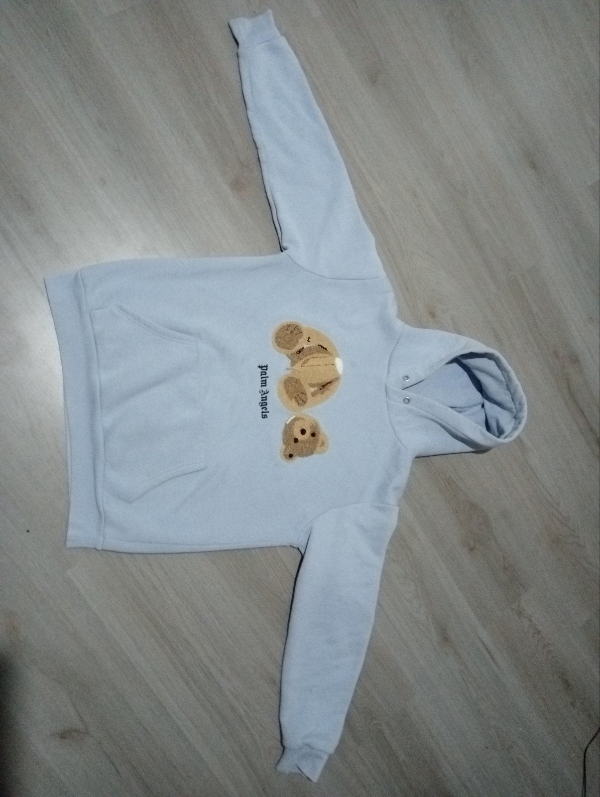 Palm Angels hoodie met teddybeer print, Maat 38/40 (M), Blauw, Palm Angels, Ophalen of Verzenden