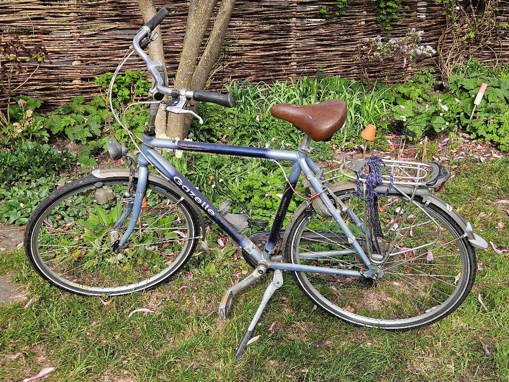 Gazelle Geneve herenfiets framemaat 57, Fietsen en Brommers, Ophalen, Gebruikt, Velgrem, Versnellingen