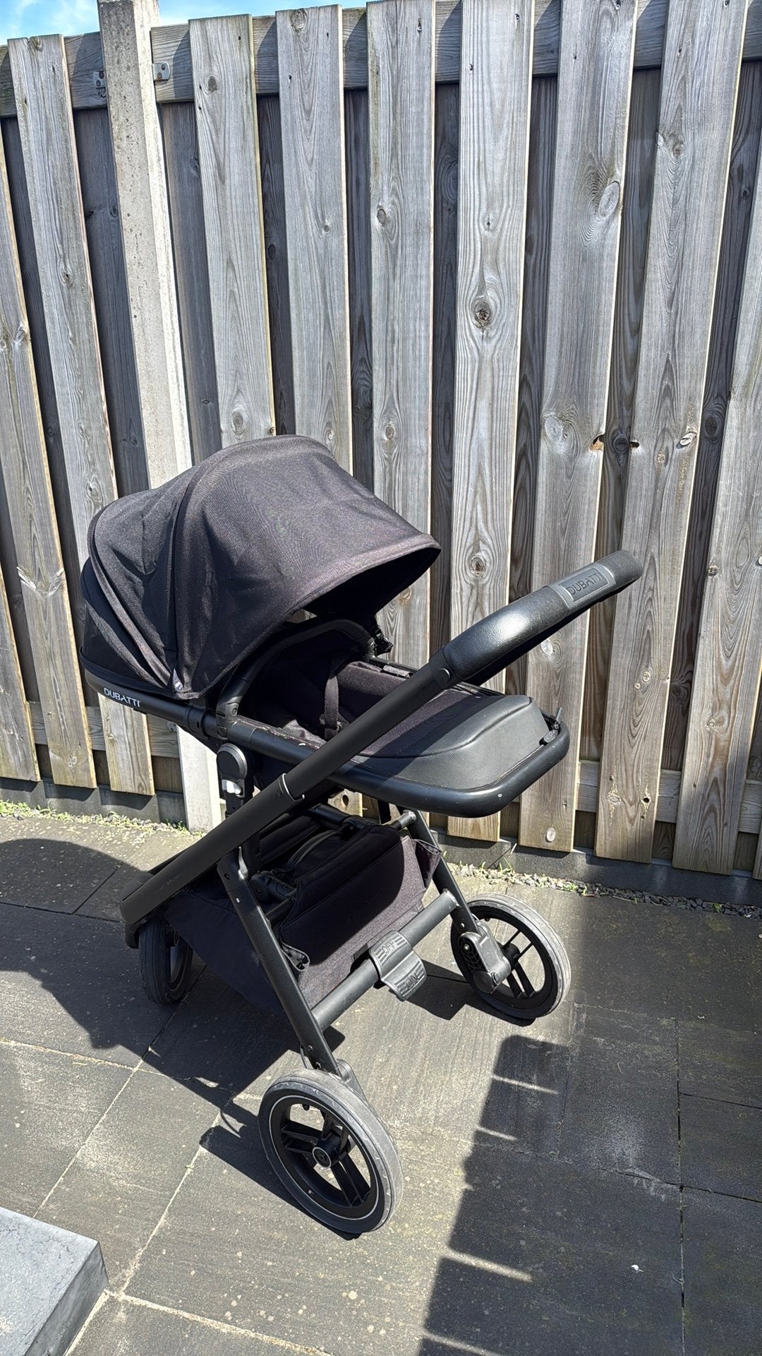 Dubatti One (in zeer goede staat)!!, Kinderen en Baby's, Kinderwagens en Combinaties, Nieuw, Verstelbare duwstang, Ophalen, Kinderwagen