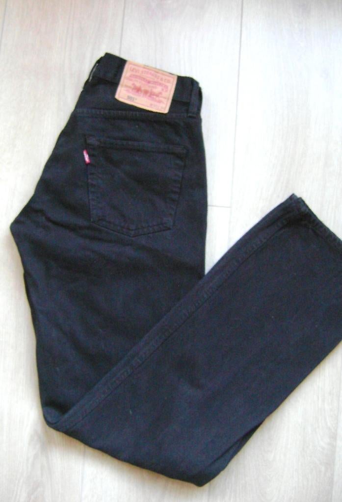 vintage levi's spijker broek jeans maat 30 34 rock metal, Verzenden, Zwart, W32 (confectie 46) of kleiner, Zo goed als nieuw