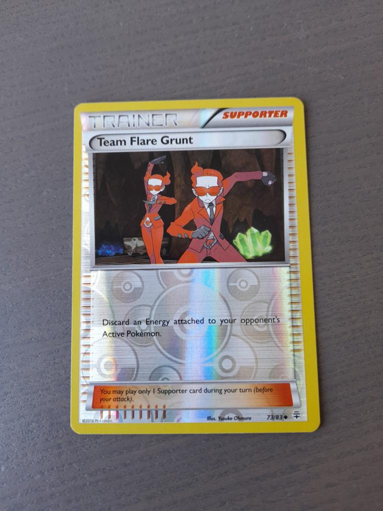 Generations 73/83 team flare grunt reverse, Ophalen of Verzenden, Gebruikt, Losse kaart, Foil