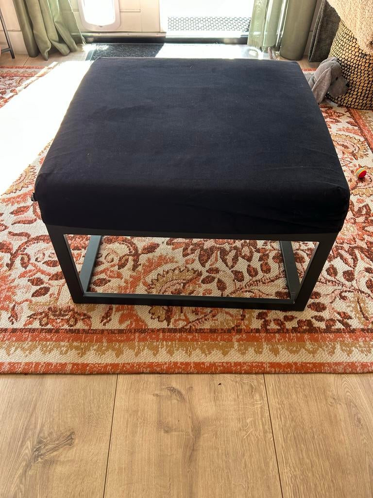 Industriële hocker 60x60, Vierkant, Ophalen of Verzenden, Zo goed als nieuw, Stof
