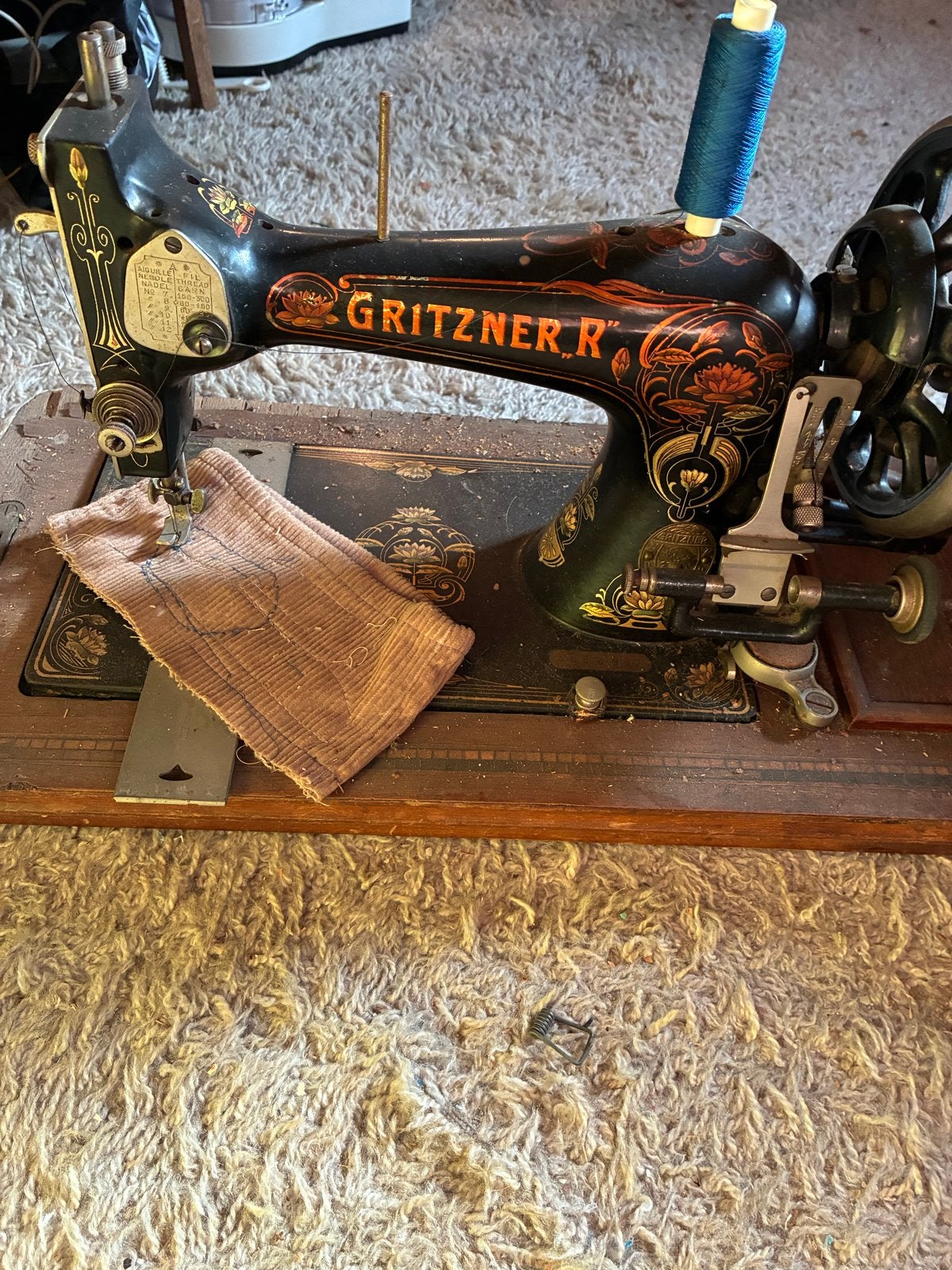 Antieke Gritzner Naaimachine - Decoratief en Historisch, Antiek en Kunst, Ophalen