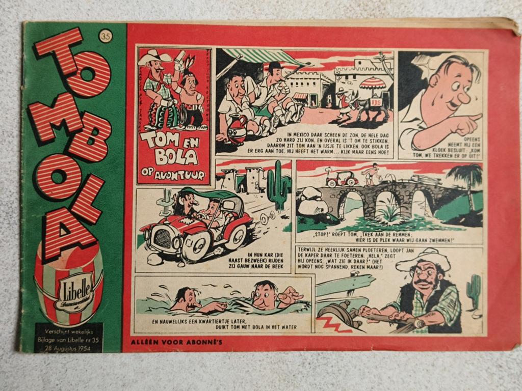 1954, TOMBOLA, BIJLAGE LIBELLE, H.ROTGANS, Verzamelen, Ophalen of Verzenden, 1940 tot 1960, Tijdschrift