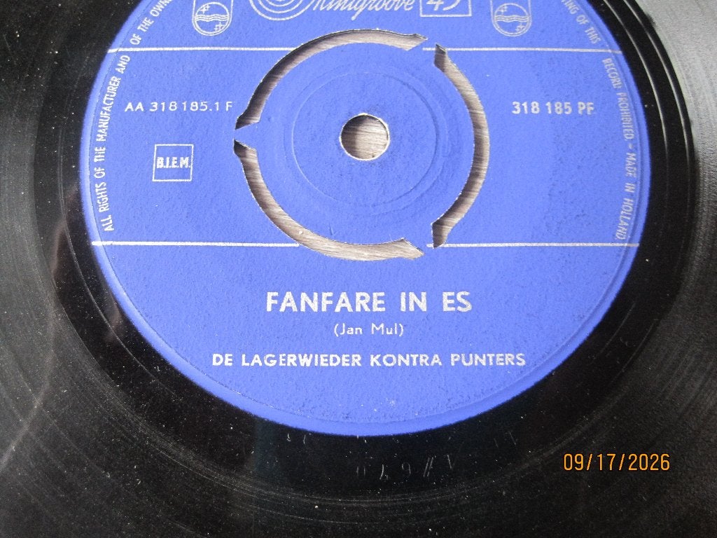 De Lagerwieder kontra punters   -   Fanfare in es, Originele persing, 7 inch, Ophalen of Verzenden, Zo goed als nieuw