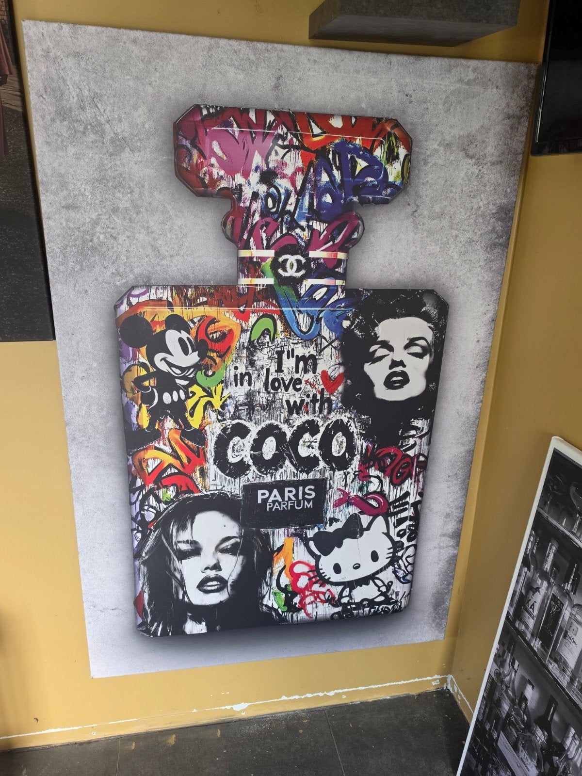 Modern Pop Art Schilderij: I'm in love with Coco, Ophalen of Verzenden, Zo goed als nieuw, Schilderij, 75 – 100