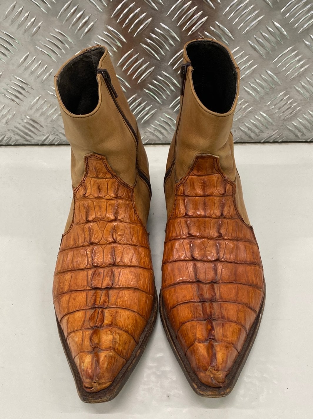 Gave Sendra laarsjes 41 bruin leer krokodillen unisex, Bruin, Lage of Enkellaarzen, Ophalen of Verzenden, Gedragen