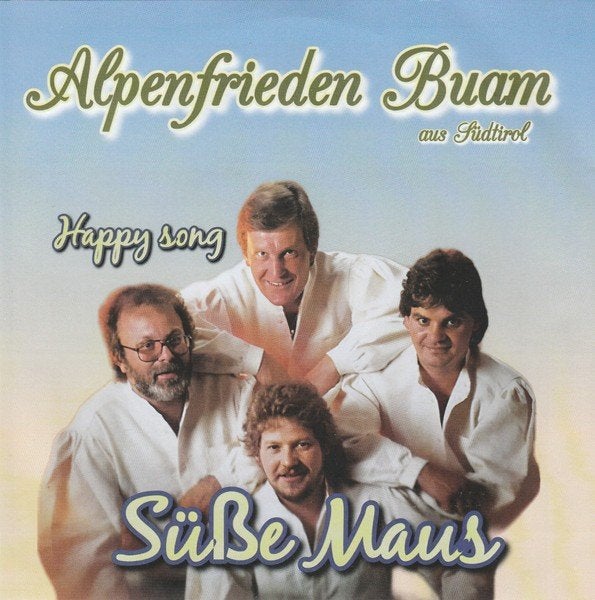 Nieuwpersing vinylsingle Alpenfrieden Buam gezocht, Ophalen of Verzenden, Zo goed als nieuw, Overige formaten, Levenslied of Smartlap