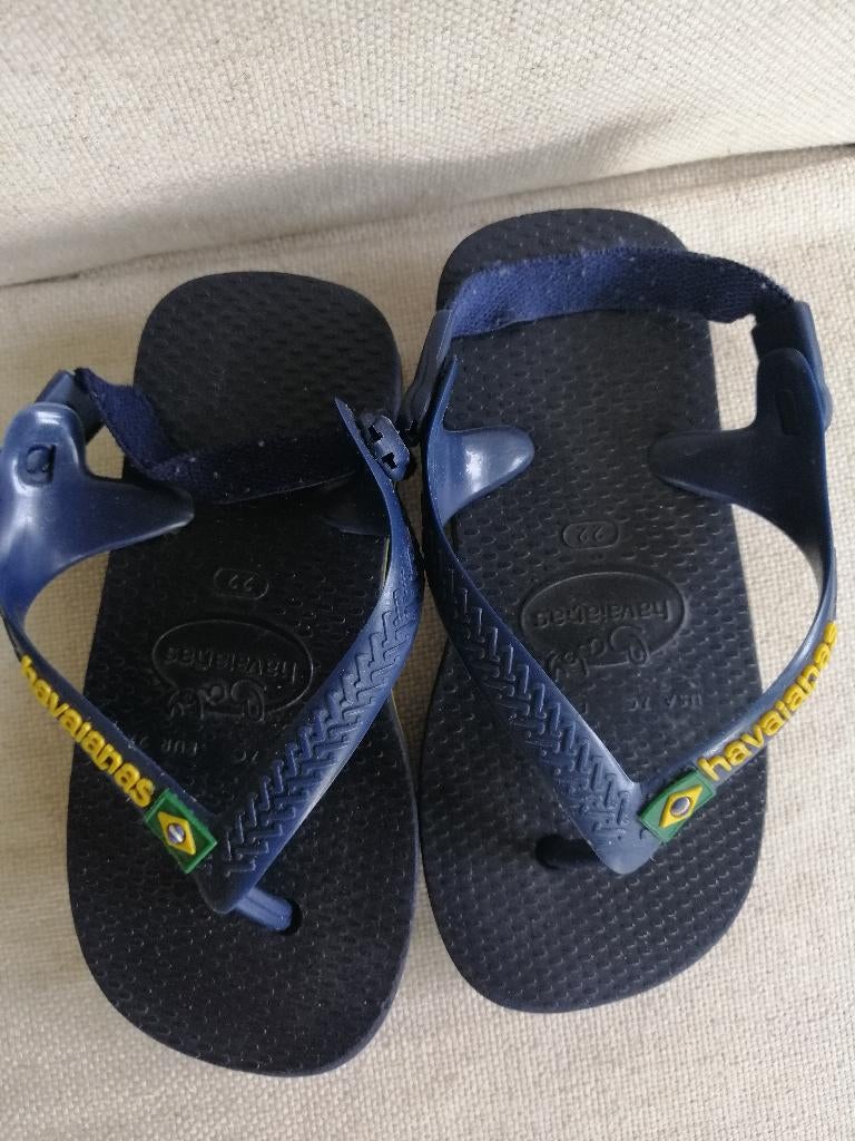 Havaianas Baby Brasil slippers sandalen blauw maat 22, Kinderen en Baby's, Kinderkleding | Schoenen en Sokken, Jongen of Meisje