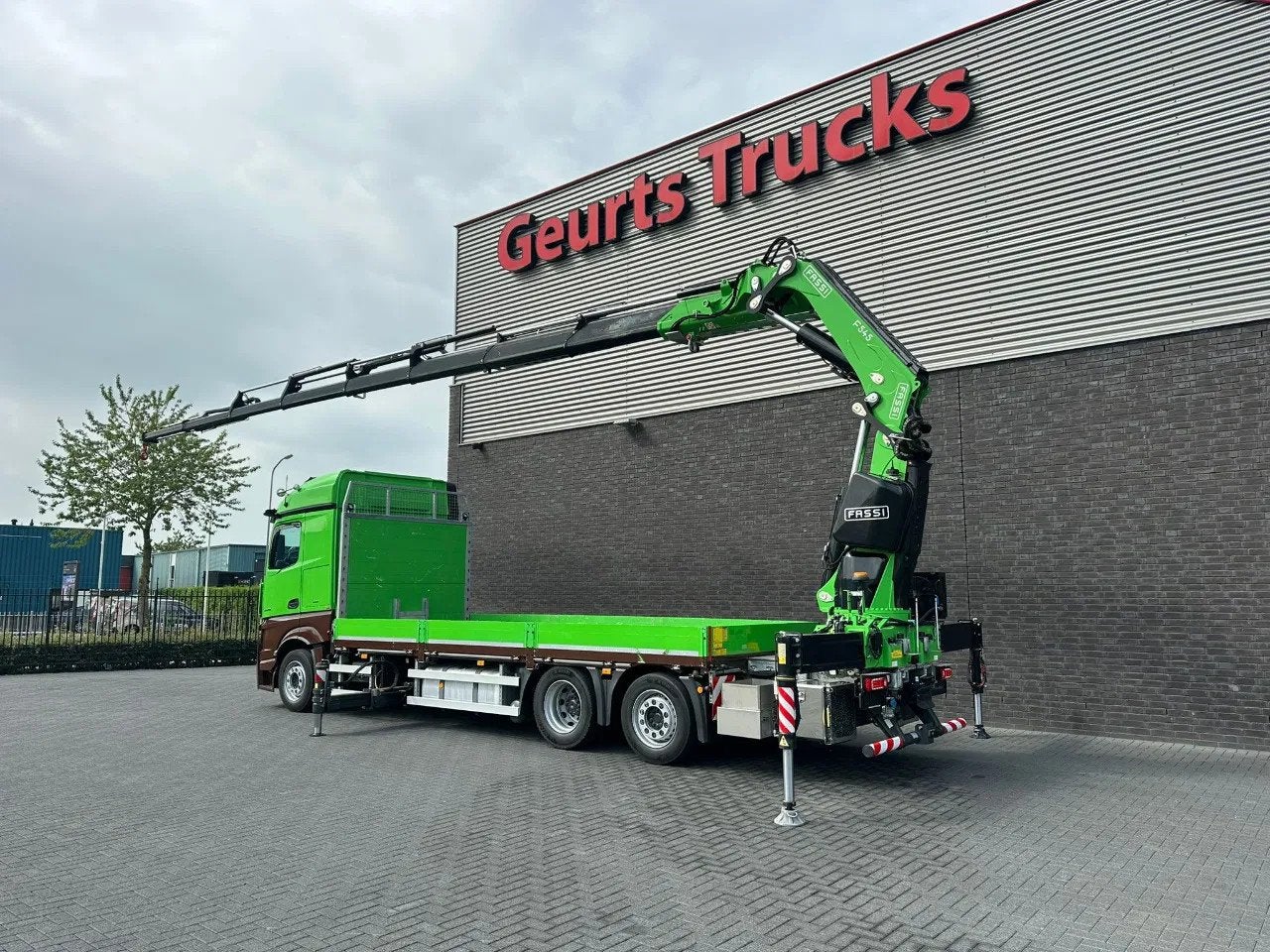 Mercedes-Benz Actros 2545 6X2 OPENLAADBAK MET FASSI F545RA.2, Auto's, Automaat, Electronic Stability Program (ESP), Euro 6, Mercedes-Benz