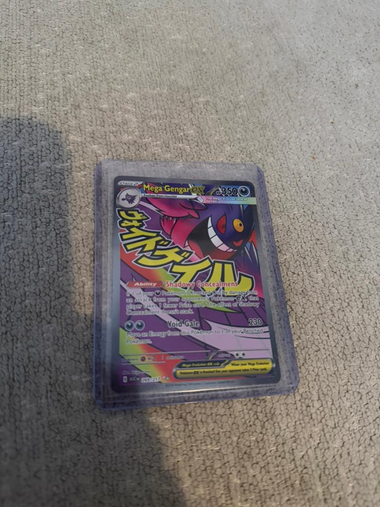 Pokemon Mega Gengar EX, Ophalen of Verzenden, Zo goed als nieuw