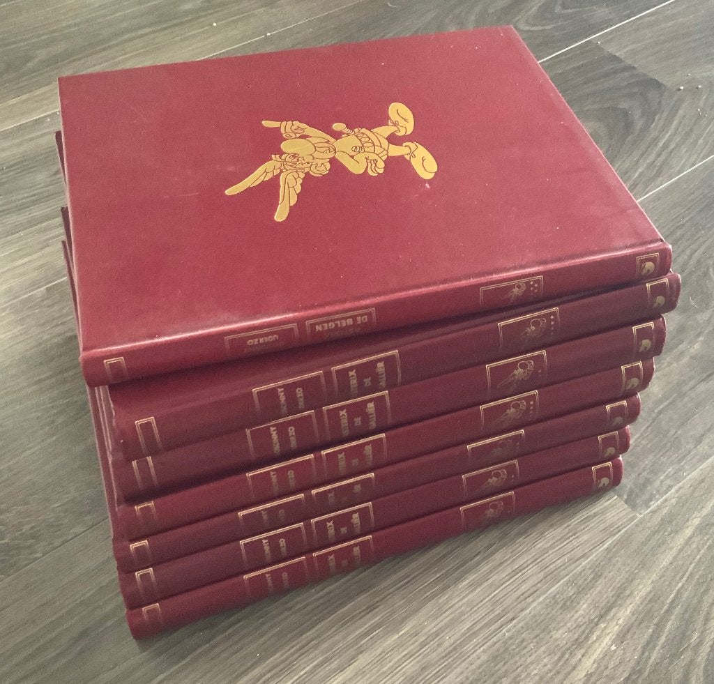 Asterix rode reeks integraal, Boeken, Stripboeken, Gelezen, Ophalen of Verzenden, Goscinny & Uderzo, Meerdere stripboeken