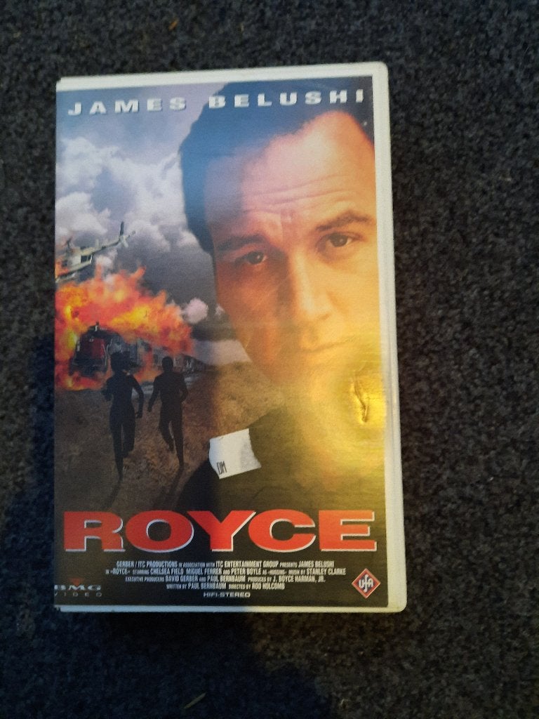 ROYCE! Aktie met James Belushi e.v.a Op Ex-Rental VIDEO!, Cd's en Dvd's, Gebruikt, Vanaf 16 jaar, Verzenden, Ex-rental