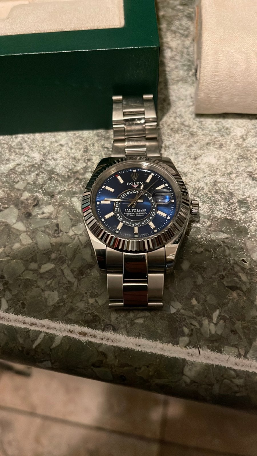 Mooie horloge wel nep rolex, Ophalen, Staal, Gebruikt, Polshorloge