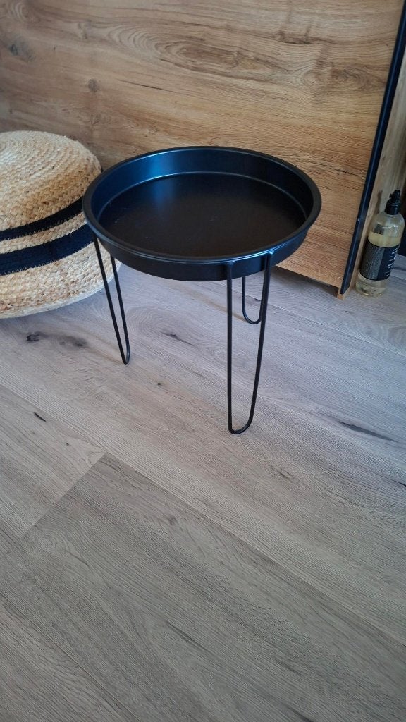 bijzet tafeltjes, Minder dan 55 cm, Metaal of Aluminium, Rond, Zo goed als nieuw
