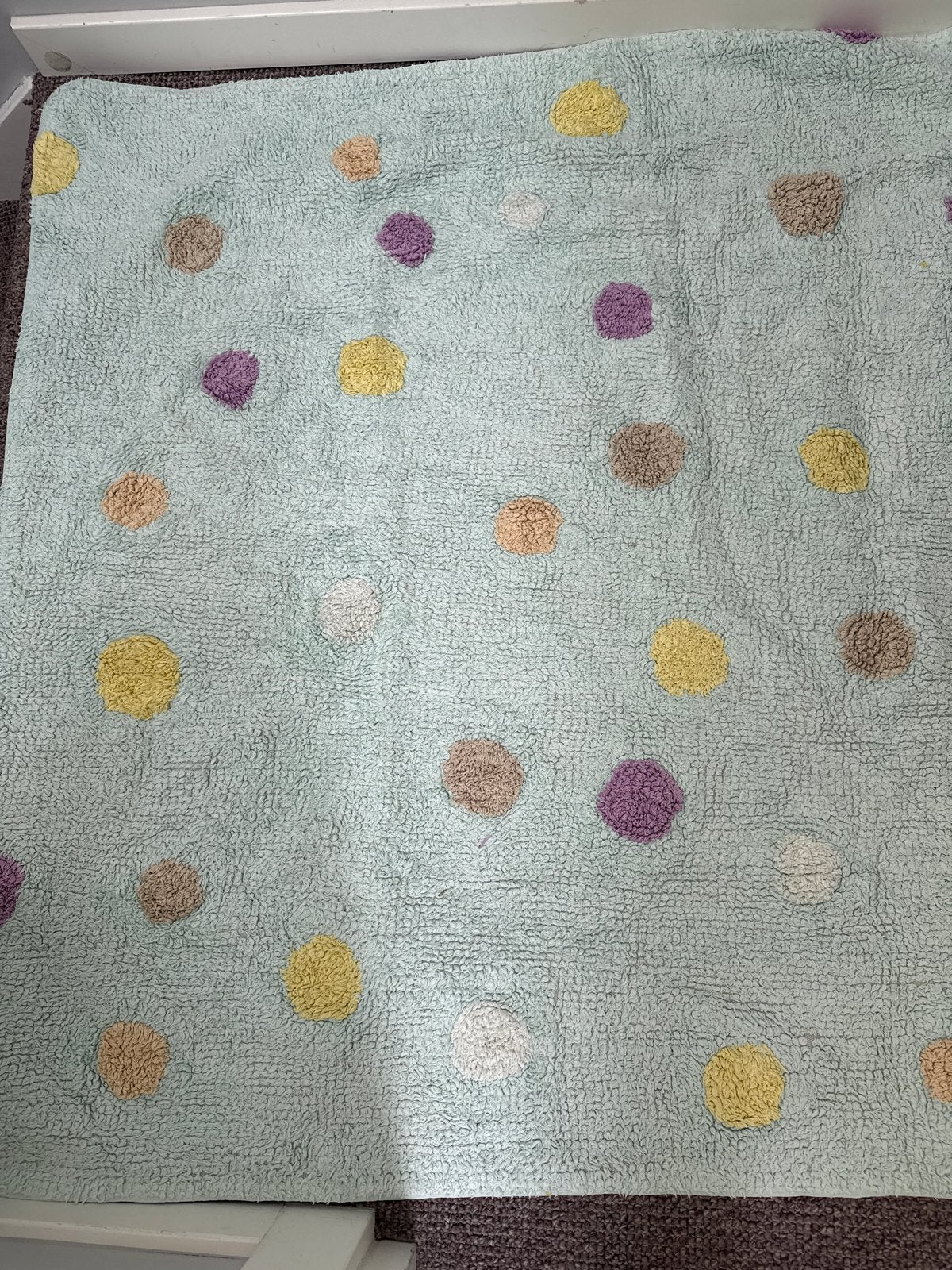 Benuta 100% katoenen kindertapijt met stippen 150*225, Ophalen, 100 tot 150 cm, Zo goed als nieuw, Rechthoekig