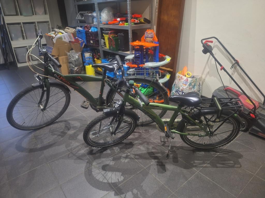 2 kinder fietsen, Ophalen, Gebruikt, Terugtraprem, Overige merken
