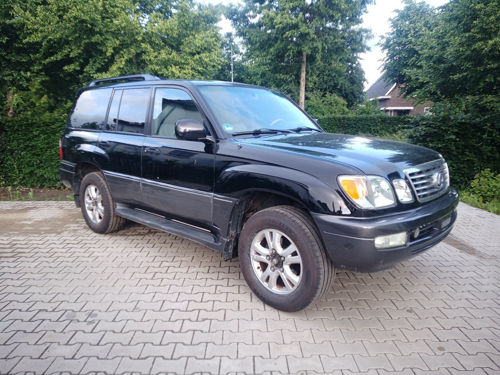 Lexus LX470 V8 youngtimer, Auto's, Automaat, Zwart, Leder, Bedrijf