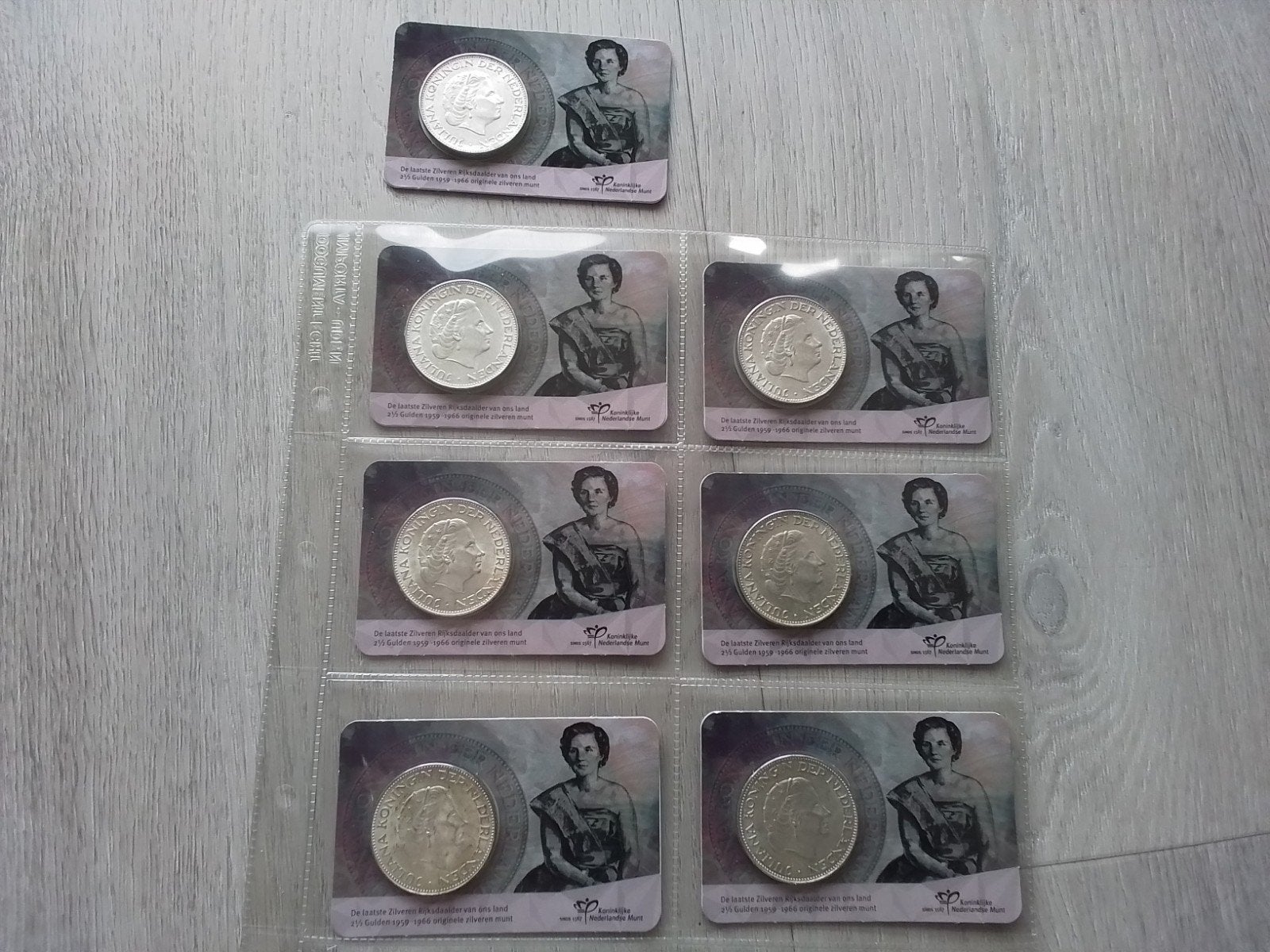 60 jaar Afscheid Zilveren Rijksdaalder coincard ALLE JAREN, Postzegels en Munten, Ophalen of Verzenden, Koningin Juliana, 2½ gulden
