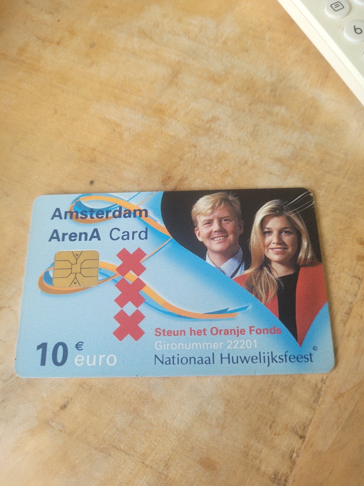 Amsterdam ArenA Card Huwelijk Koning Willem-Alexander, Ophalen of Verzenden, Zo goed als nieuw