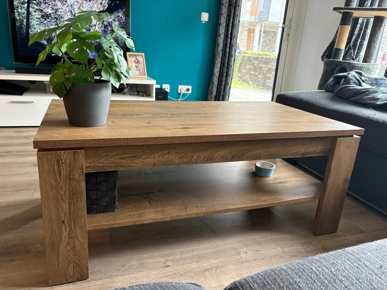 Salontafel Vedde - 110x60x45 cm - Melamine, Ophalen, Overige materialen, Gebruikt, 100 tot 150 cm