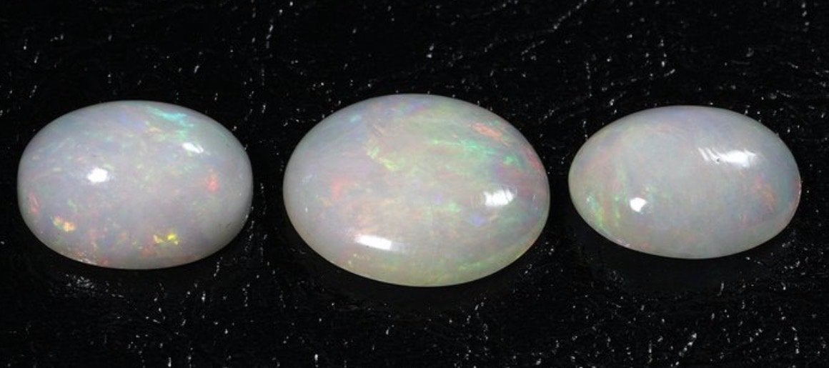 Natuurlijke Ethiopische Hydrophane Opaal Cabochons, Ophalen of Verzenden, Nieuw