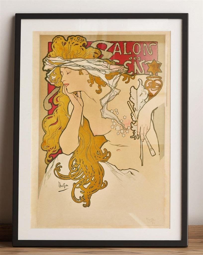 ALPHONSE MUCHA Art Nouveau Kunst Poster Affiche, Verzenden, Nieuw, A1 t/m A3, Film en Tv