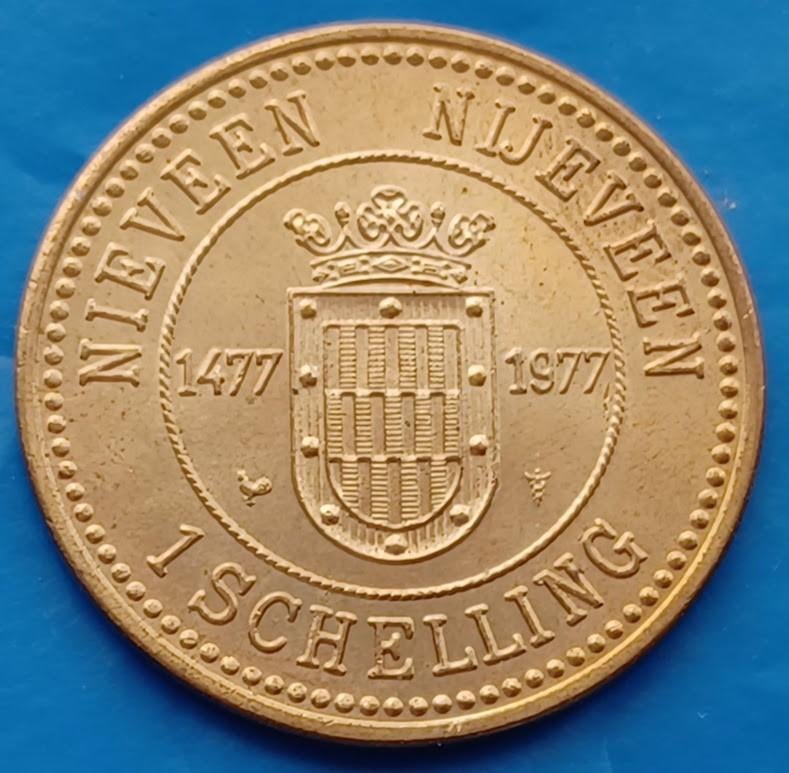 Penning Nijeveen 1 Schelling - 1977, Verzenden, Overige materialen, Nederland