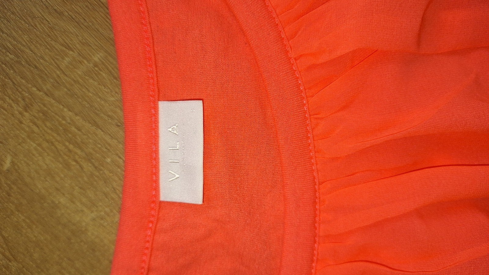 Vila Neon Koraalroze Blouse Lange Mouw Maat M, Maat 38/40 (M), Vila, Oranje, Ophalen of Verzenden