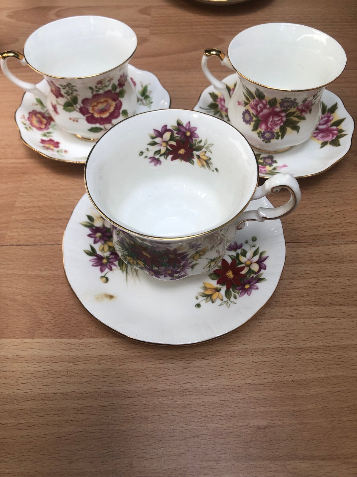 Vintage Paragon & Royal Ascot kop en schotel sets, Ophalen of Verzenden