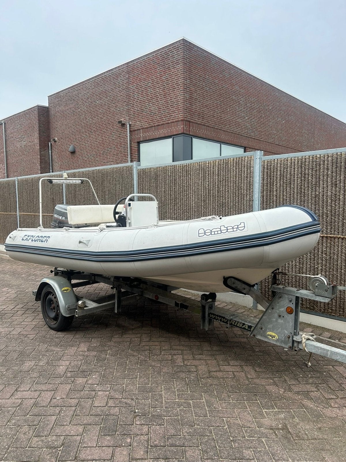Bombard Explorer RIB - Vaarklare Complete Set met Trailer, Ophalen, Gebruikt, Bombard, Inclusief motor