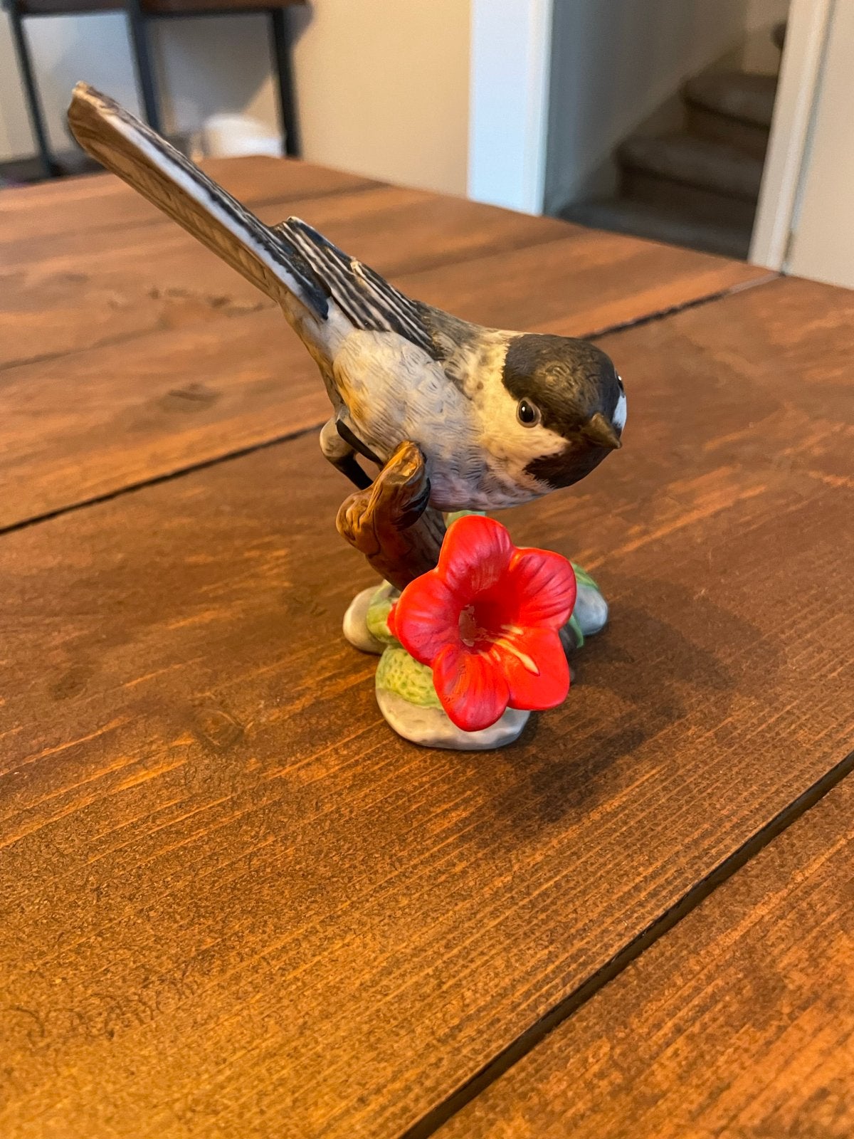 Franklin Mint Black-capped Chickadee Porseleinen Beeldje, Ophalen, Zo goed als nieuw, Dier