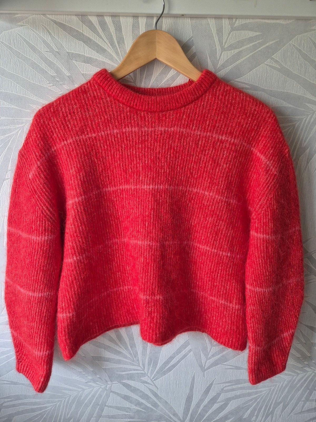 Korte trui MSCH Copenhagen, rood, maat M, Kleding | Dames, Maat 38/40 (M), Ophalen of Verzenden, Gedragen, MSCH Copenhagen